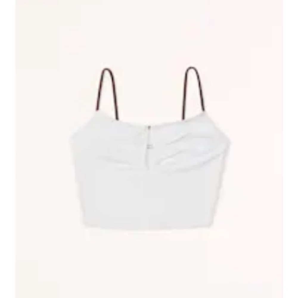 White cutout cami